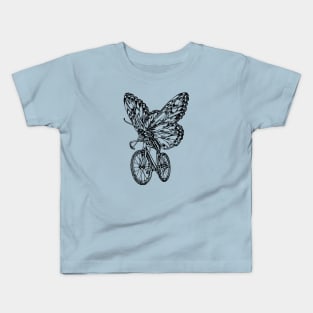 SEEMBO Butterfly Cycling Bicycle Cyclist Bicycling Fun Bike Kids T-Shirt